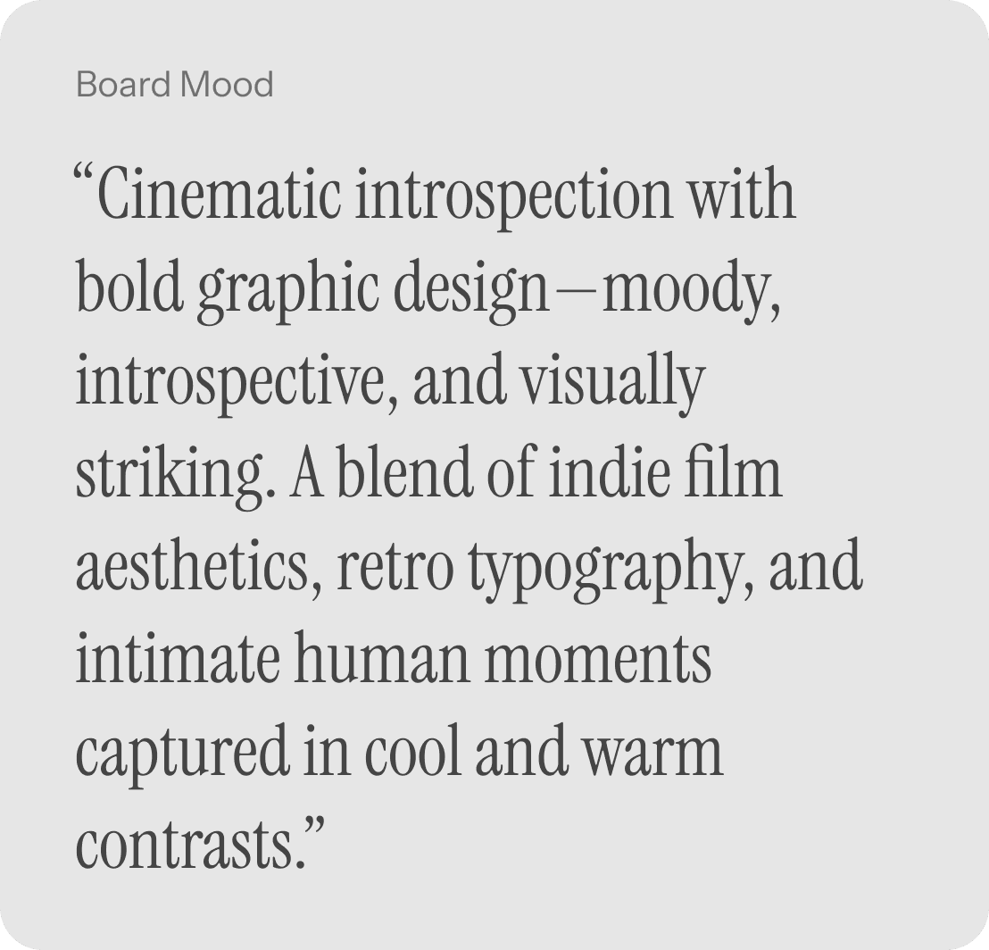 Board mood in words